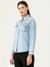 Albion Women Smart Premium L Blue Casual Shirt