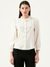 Albion Women Smart Premium Cream Blouson Top