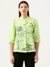 Albion Women Smart Premium P Green Blouson Top