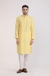 Albion Mens Primume Yellow Kurta Pyjama