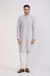 Albion Mens Primume Gray Kurta Pyjama