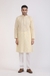 Albion Mens Primume Light Yellow Kurta Pyjama