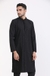 Albion Mens Primume Black Kurta Pyjama