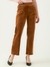 Albion Women Smart Premium Mustard Trousers