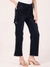 Albion Women OD Black Smart Straight Jeans