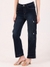 Albion Women OD Black Smart Straight Jeans