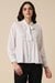 Women White Printed Long Sleeves Shirt