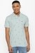 American Eagle Men Green Flex Pique Printed Polo Shirt