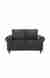 neudot Melody Sofa for Living Room |2 Persons Sofa|Premium Fabric with Padded Cushioned Armrest | Solid Wood Frame|2 Seater in Slate Grey Color