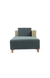 neudot Hailey Fabric Chaise Lounger LHS in Castle Green Colour