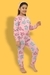 Ninos Dreams Girls Full Sleeves Racoon Printed Nightsuit with Top & Lower with Pocket-Pink