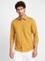 Being Human Men Slim Fit Shirts-Mustard