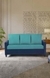 neudot Saya Dual Color Sofa for Living Room |3 Persons Sofa|Premium Fabric with Cushioned Armrest | 3 Years Warranty|Solid Wood Frame|3 Seater in Saya Duo Teal Color