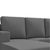 NEUDOT Roman LHS Sectional Sofa for Living Room |6 Person Sofa|Premium Fabric with Cushioned Armrest | 3 Years Warranty|Solid Wood Frame|6 Seater in Graphite Grey Color