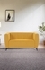 neudot Diva Sofa for Living Room |2 Persons Sofa|Premium Fabric with Cushioned Armrest | 3 Years Warranty|Solid Wood Frame|2 Seater in Husky Yellow Color