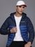 Men Blue Powder Lite II Hooded Omni Heat Jacket