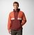 Men Maroon Spire Valley Hooded Windbreaker Omni Shade Jacket