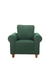 neudot Melody Sofa for Living Room |1 Person Sofa|Premium Fabric with Padded Cushioned Armrest |3 Years Warranty|Solid Wood Frame|1 Seater in Castle Green Color