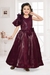 Albion Kids Girls Ethinic Wine Gown