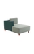 neudot Hailey Duet Fabric 1 Seater RHS Lounger in Misty Green Colour