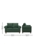 neudot Melody Sofa for Living Room |2 Persons Sofa|Premium Fabric with Padded Cushioned Armrest |Solid Wood Frame|2 Seater in Castle Green Color