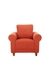 neudot Melody Sofa for Living Room |1 Person Sofa|Premium Fabric with Padded Cushioned Armrest |Solid Wood Frame|1 Seater in Rusty Cider Orange Color