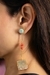Coral and mother of pearl earrings
