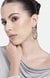 Estele Gold Tone Circular Designer Interwoven Beaten Gold Drop & Dangler Earrings for Women