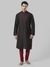 Ethnix By Raymond Black Kurta With Churidar