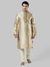 Ethnix By Raymond Beige Kurta With Churidar