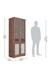 neudot Leader Engineered Wood 10 Shelves Bookshelf Cabinet |Book Rack Organizer for Decor Display Unit | Floor Standing Bookcase for Home, Office & Library - Leon Teak Finish