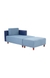 neudot Hailey Fabric Chaise Lounger LHS in Mirage Blue Colour