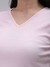 Women Pink Fitted Solid Crop Top