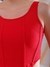 Women Red Fitted Solid Square Neck Crop Top