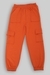 Ninos Dreams Girls Solid Cargo Style Joggers with four Pockets- Rust