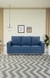 NEUDOT Roman Sofa for Living Room |3 Persons Sofa|Premium Fabric with Cushioned Armrest | 3 Years Warranty|Solid Wood Frame|3 Seater in Dusky Blue Color