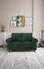 neudot Melody Sofa for Living Room |2 Persons Sofa|Premium Fabric with Padded Cushioned Armrest |3 Years Warranty|Solid Wood Frame|2 Seater in Castle Green Color