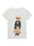 Guess Girls Pure White Printed Regular Fit T-Shirt