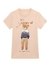Guess Girls Peach Printed Regular Fit T-Shirt