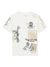 Guess Boys Salt White Printed Regular Fit T-Shirt