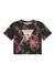 Guess Girls Black Printed Regular Fit T-Shirt