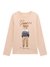 Guess Girls Peach Printed Regular Fit T-Shirt