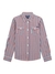 Guess Boys Red & Blue Checks Regular Fit Shirt
