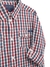 Guess Boys Red & Blue Checks Regular Fit Shirt