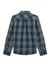 Guess Boys Indigo & Green Checks Regular Fit Shirt