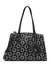 Black Multi Printed Nevine Satchel Bag With Pouch