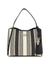 Guess Navy Multi Striped Nicolette Girlfriend Satchel Bag