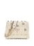 Guess Ivory Textured Everlee Mini Convertible Flap Crossbody Bag