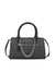 Guess Charcoal Grey Printed Saffron Satchel
