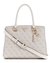 Guess Women's Beige PU Printed Satchel Bag